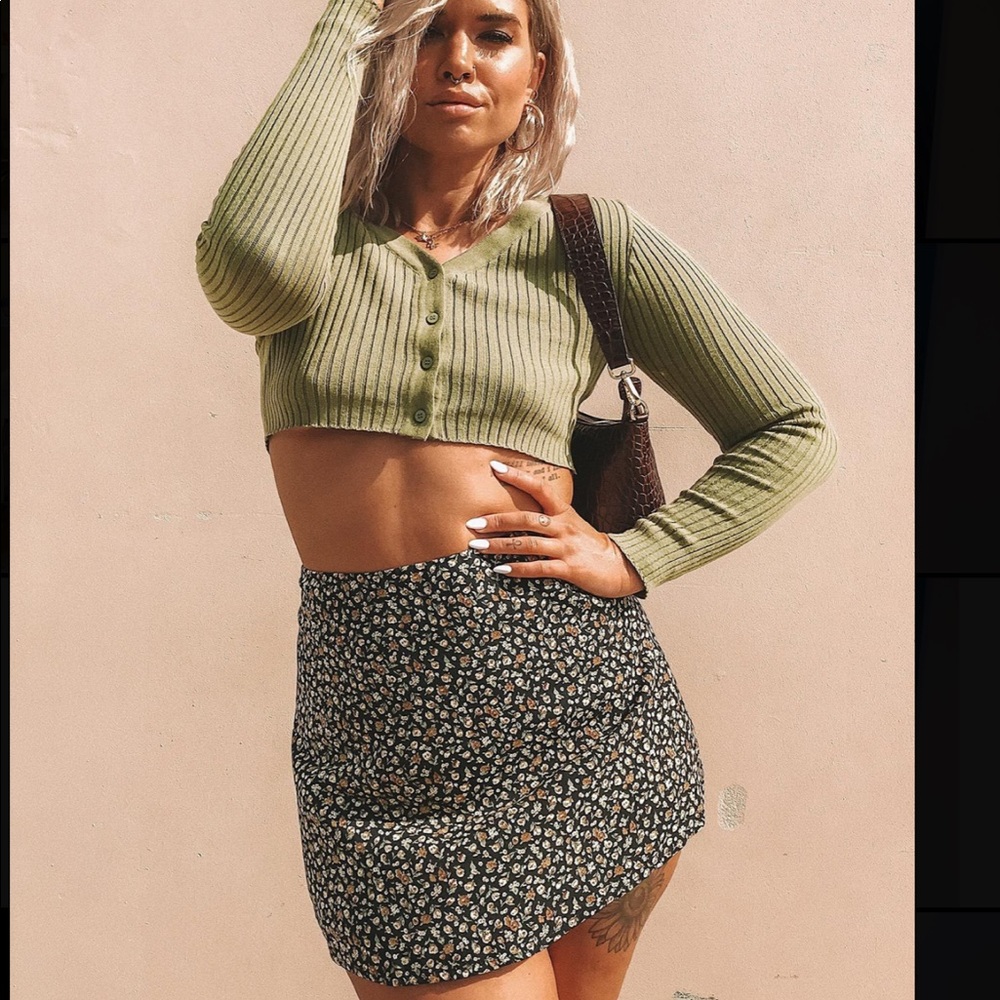 Princess polly maleny mini skirt black